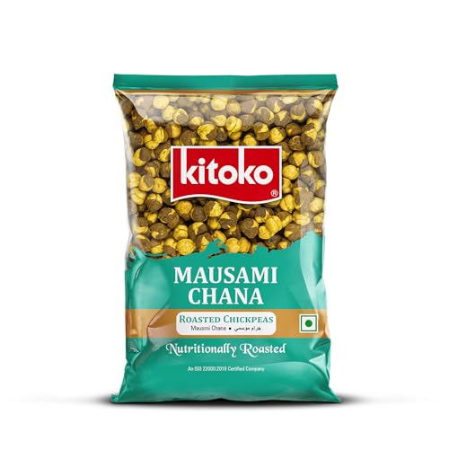 Image of Kitoko Roasted Mausmi Chana with Skin 500gm, Masala Bhuna Chana