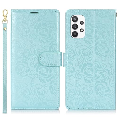 Étui portefeuille avec lanière pour Samsung A04 en voyage et sortie