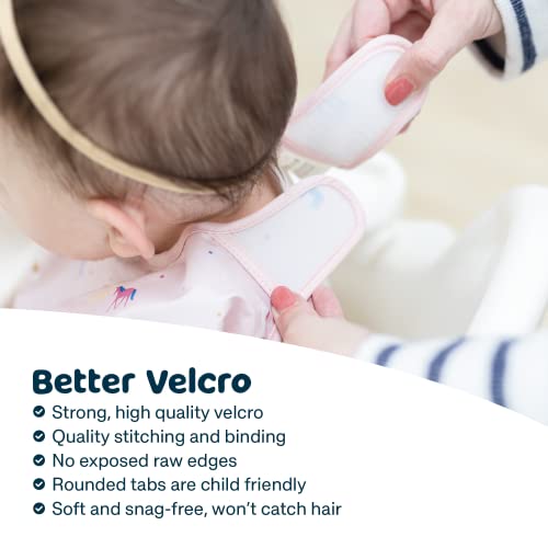 Tiny Twinkle Mess Proof Baby Bib,Waterproof Smock Baby Bib for Eating,Machine Washable Long Sleeve Bib,Baby Led Weaning,Toddler Bib,BLW Supplies(Unicorn Confetti, Large 2-4 Years)3