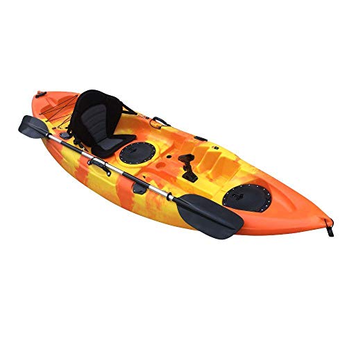 Cambridge Kayaks ES, Zander Naranja Y Amarillo Solo Kayak DE Pesca Y Paseo, RIGIDO Cover