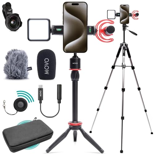 Video Recording Movo IVlog6 Vlogging Kit For IPhone, Smartphone
