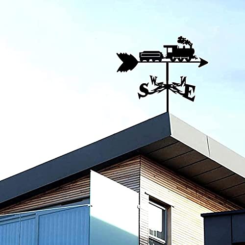 Girouette en métal train en acier inoxydable anti-rouille pour une météo précise