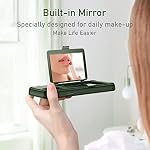 WeLoveCase for iPhone 11 Wallet Case for Women Defender Credit Card Holder Cover with Hidden Mirror Three Layer Shockproof Heavy Duty Protection All-Round Protective Case for iPhone 11 Green - Image 3