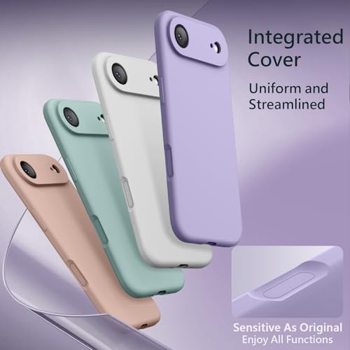 Image of FireNova Magnetic for iPhone Air Case, Compatible with MagSafe, [Integrated Silicone Camera Control Button] [Camera Protection] Microfiber Lining Phone Case for iPhone 17 Air, 6.5 inch, Clove Purple