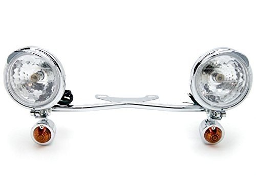 2 x Motorcycle Parts Chrome Racing Custom Amber Bulbs Turn Signals Spot Light Bar Blinkers Indicators Touring Lights Accessories Fit For Honda VTX 1800 TYPE C R S N F T RETRO