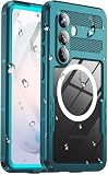 Haireca for Samsung Galaxy S26 Waterproof Case, [Fit for Magsafe] [IP68 Water Proof] [Built-in Screen Protector], Magnetic Heavy Duty Military Grade Rugged Phone Case for S 26 6.3', Teal