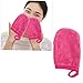 Didiseaon 3pcs Facial Cleaning Gloves Makeup Removal Pads Rosy Powder Puff Face Pads Cleansing for Women