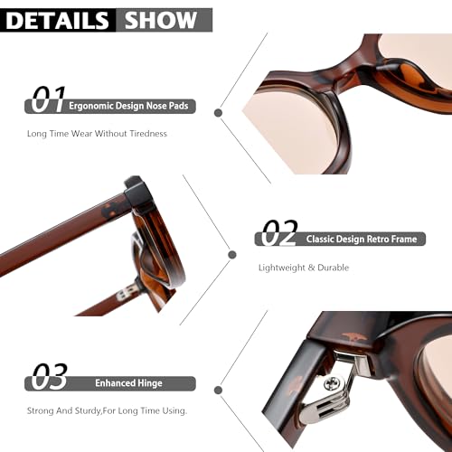 COASION Small Rectangle Sunglasses for Women - 90s Retro Narrow Sun Glasses Chic Sunnies Trendy Shades4