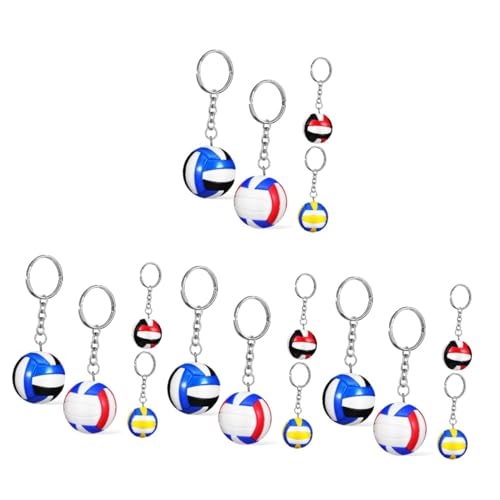Porte-clés volley-ball simili cuir pour personnaliser votre sac à dos