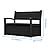 TimberAura 80 Gallon Outdoor Storage Bench, Heavy Duty Deck Box with Stripe Texture, Waterproof Resin Patio Seating for Cushions & Garden Tools, Lockable, 2-Person Capacity, 51"x 24"x 35", Black
