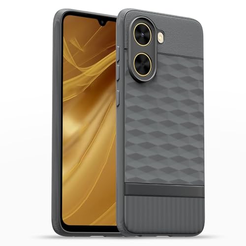 Image of Shockproof Case for Poco C71 4G / Redmi A5 4G | Full Camera Protection | TPU Flexible Back Cover for Poco C71 4G / Redmi A5 4G (Graphite Grey)