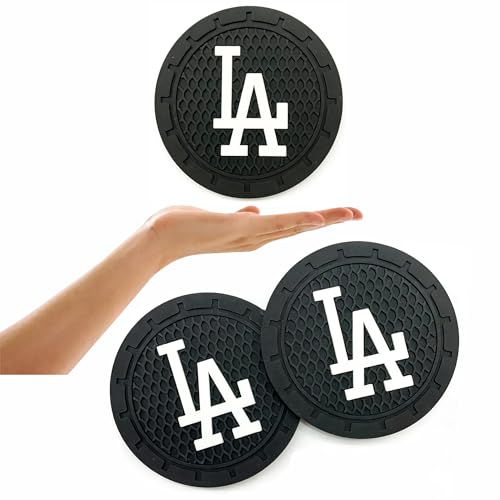 2 Pack Dodgers Car Cup Holder,Non-Slip Cup Coasters for LA Dodgers