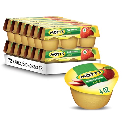 Mott's Applesauce, 4 Oz Cups, 72 Count