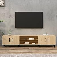 Tavolino Porta TV Bianco 180x31.5x40 Cm In Multistrato – Mobile Moderno Per Soggiorno E Camera - 2