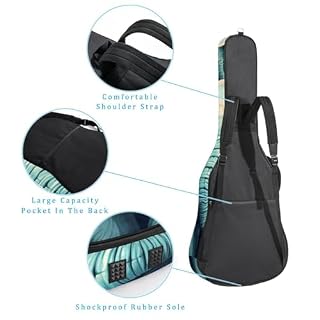 JRHEJTFZ Housse pour guitare acoustique de 1,9 cm d’épaisseur – Imperméable – Durable et élégant – Motif éléphant bleu aquarelle, Multicolore., 42.9×16.9×4.7 in, Motif imprimé tendance - Les Beatles, Paul McCartney, John Lennon, RIngo Starr, George Harrison JRHEJTFZ Housse pour guitare acoustique de 1,9 cm d'épaisseur - Imperméable - Durable et élégant - Motif éléphant bleu aquarelle, Multicolore., 42.9x16.9x4.7 in, Motif imprimé tendance – Image 3