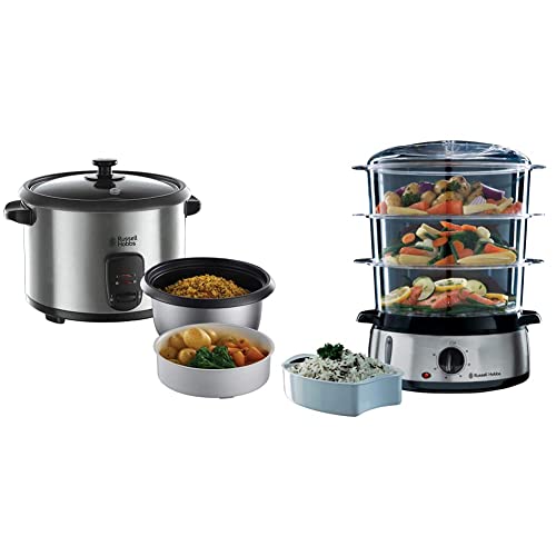 Russell Hobbs 19750-56 Cuociriso Per 10 Tazze, 700 Watt, 1.8