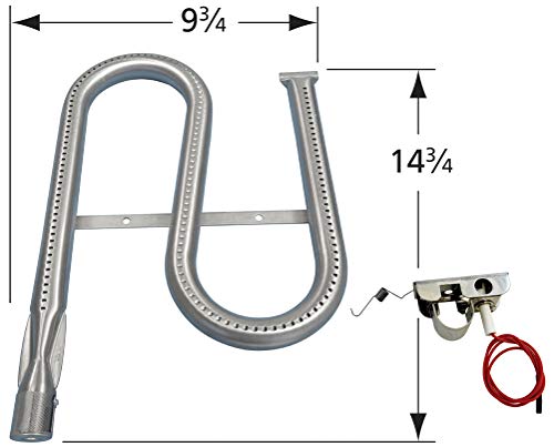Music City Metals 13021 Stainless Steel Burner Replacement For Select Ducane Gas Grill Models #TOP1