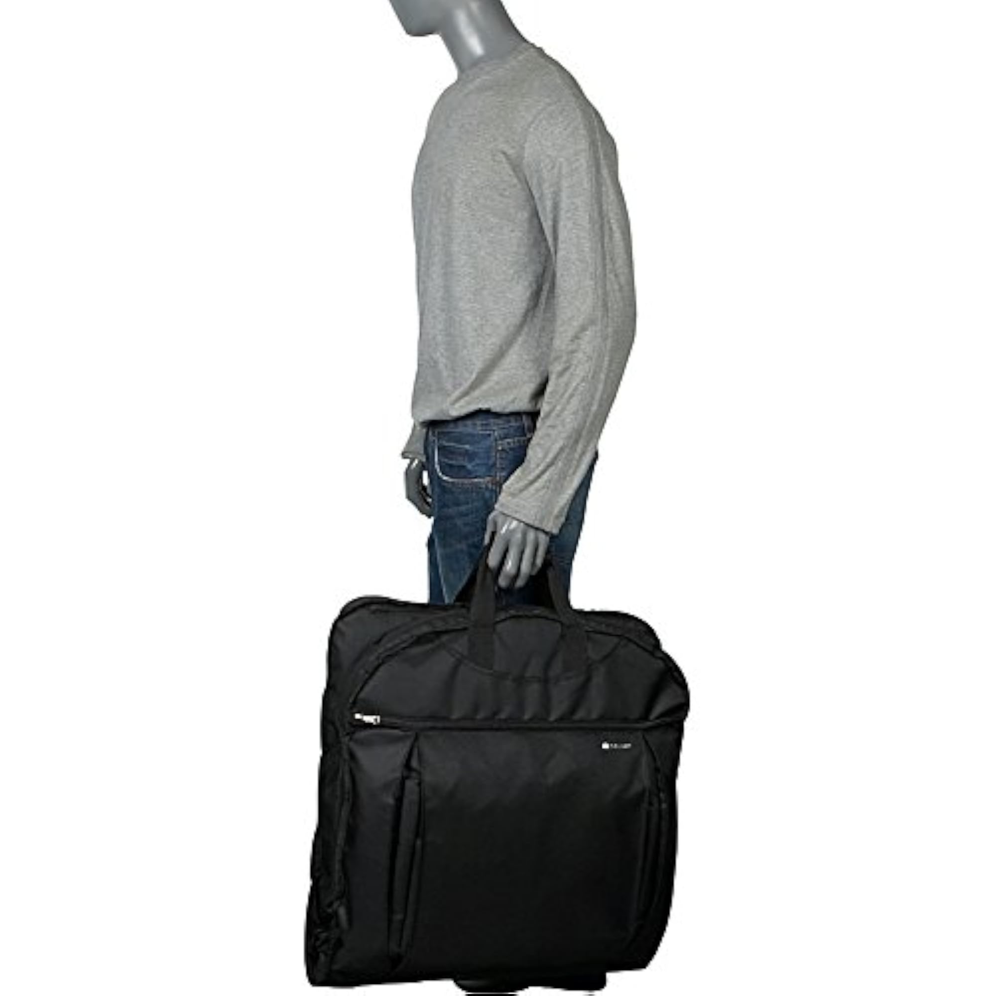 DELSEY Paris Polyester Luggage Helium Garment Bag, Black