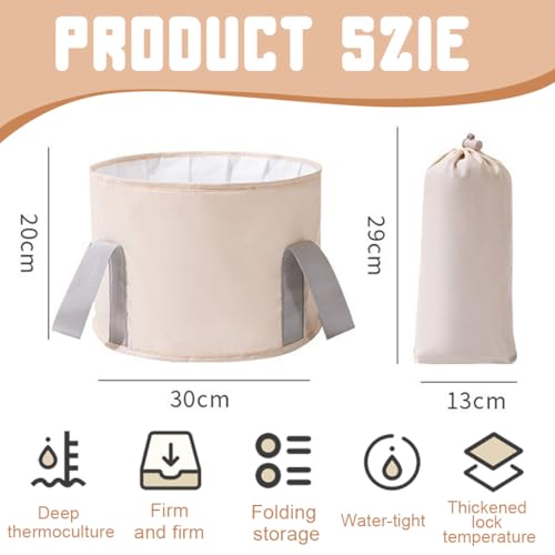 Cubeta Plegable para Remojar Pies Portátil miniatura 3