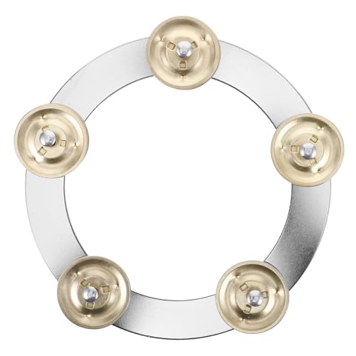 Hemoton Tambourine Drum Bell Accessory Stainless Steel Cymbal Part for Enhanced Rhythm Skills for Musicians Bands and Gatherings Easy to Install and Use Suitable for All Skill Levels