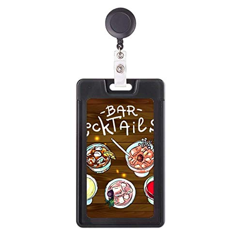 Porte-badge rétractable pour cocktail et bar parfait pour serveur