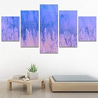 SIGNWIN 5 Panel Canvas Wall Art Modern Art Dramatic Forest Multicolor Photography Romantics Scenic for Home Decorations Ready to Hang - 60