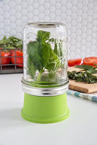 Jarware Herb Saver Lid For Wide Mouth Mason Jars, Green #TOP4