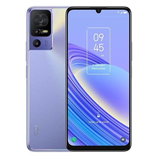TCL 40SE Téléphone Portable 6 Go RAM 256 Go ROM, Smartphone Android 13, Écran 6.75", Double SIM, Caméra Triple 50MP, Téléphone Cellulaire NFC, 5010 mAh, avec Ecouteurs Filair, sans Chargeur, Violet