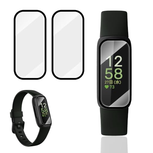 �y3���Z�b�g�z�Ή� Fitbit inspire3 �t�B���� �K���X�t�B���� Fitbit inspire 3 �ی�t�B���� �X�}�[�g�E�H�b�` �����K���X �ی�K���X ��U�h�~ HD�N���� �w��h�~ �d�x9H Manshijie �Ռ��z�� �C�A�h�~ ��ʕ�