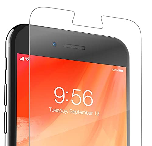 iFrogz Glass Screen Protector + HD Clarity for Apple iPhone 8 Plus, iPhone 7 Plus