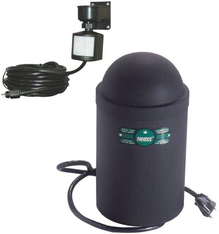Paradise by Sterno Home Watt Transformer Low Voltage Motion Sensored Outdoor Timer, Black
