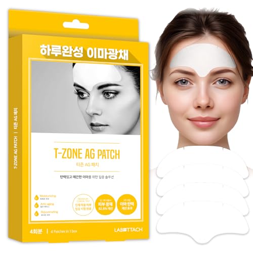 Wooshin Labottach Forehead Wrinkle Patches - 4pcs | Korean Hydrogel Anti-Aging with Collagen...