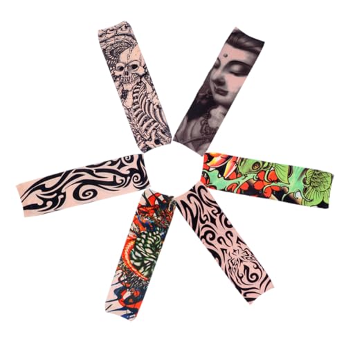 HAPINARY 6 Piezas manga de protección solar mangas de brazo aire libre medio brazo manguitos running Manguitos unisex manga del brazo a prueba de sol mangas de brazo de montar
