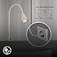 BRILONER - LED Leselampe mit Schalter am Gehäuse, schwenkbar, GU10 4,7W, 400lm, warmweißes Licht, Wandleuchte Innen, Wandlampe, Bettlampe, Lampe Bett, Leselicht, Nachttischlampe, 40,3 cm, Beige