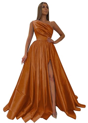 Fu-Jiang-High-Split-Prom-Dresses-for-Women-2025-with-Pockets-Burnt-Orange-Satin-One-Shoulder-Formal-Evening-Ball-Gowns-Size-4