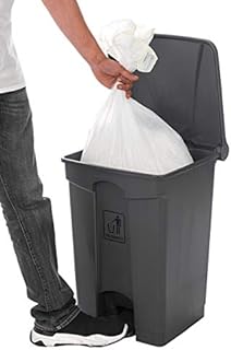 Costello® HQ PREMIUM GREY 45L PEDAL STEP ON WASTE DISPOSAL BIN COMMERCIAL PRODUCTS MEDICAL KITCHEN PLASTIC PROFESSIONAL RECYCLE RECYCLING FOOD CLINICAL MULTI PURPOSE INDOOR OUTDOOR