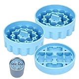 FANTOVO Silicone 3ml Vial Storage Inserts for Hydrapeak Food Jar(32/25/18oz), Peptide Case Insert Holds 48 Vials, Peptide Storage for Freezer/Fridge/Travel Ready (No Jars/Vials, 1 Short +2 Tall)