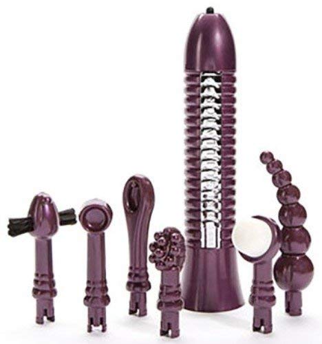 The #1 Rated Stimulator - New Eroscillator 2 Top Deluxe Personal Intimate Massager Vibrator With 6 Attachments - Potent Vibes Without Numbing - Travel Ready - Endorsed By Dr Ruth - 1-Year Warranty! #TOP22