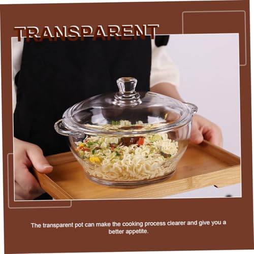 Faitout en verre pour éviter les aliments brûlés et surveiller la cuisson
