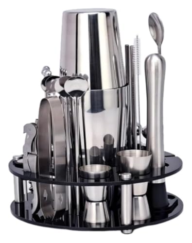 Set de Coctelera de Acero Inoxidable con Soporte miniatura 1