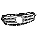 KARPAL Front Radiator Grille Grill w/Chrome Molding Compatible with 2014 2015 2016 Mercedes-Benz W212 E-Class Replace 2128852574 + 2128801022