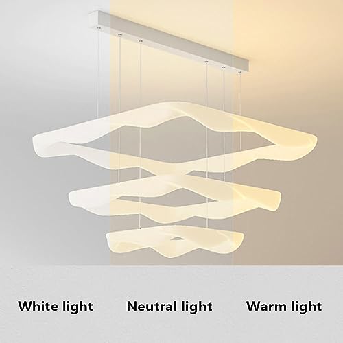 Hauteur réglable et intensité variable : le lustre LED moderne CONERY idéal