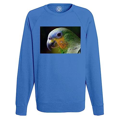 Sweat shirt homme tête de perroquet pour exprimer votre passion de la nature