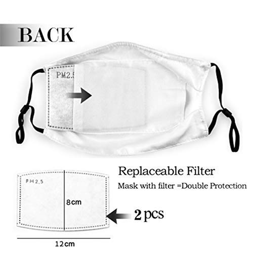 Ubers Mundschutz Avocado Mouth Cover Face Cover Dust-Proof Sunscreen Turban Headdress Mouth Scarf with Reusable Austauschbaren Filter - 4