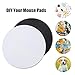 Nicunom 40 Pcs Sublimation Mouse Pad Blanks, Round Mouse Pad Heat Press Printing Crafts Mousepads DIY Personalized Mouse Pads Anti-Slip Rubber Small Mouse Mat for Office Laptop Computer Gaming