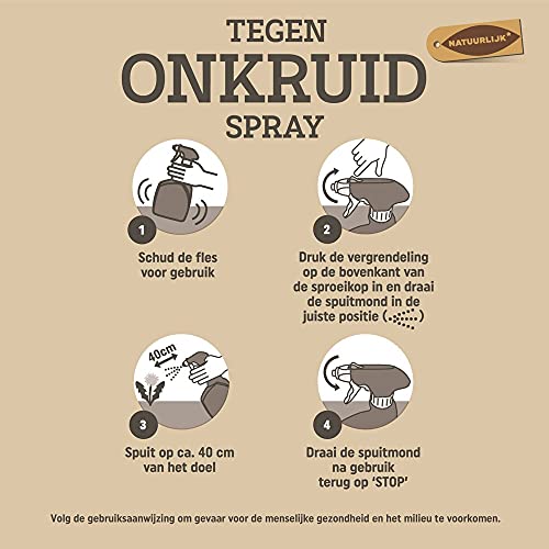 Pokon Tegen Onkruid Spray - Snelle en effectieve onkruidbestrijder - Binnen 1 uur resultaat - 1 liter - Image 8