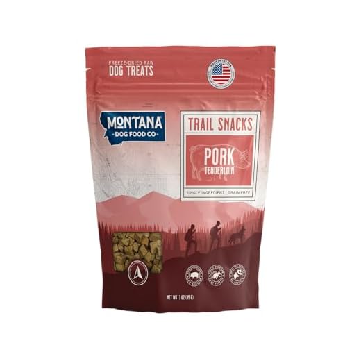 MONTANA DOG FOOD CO. Freeze-Dried Pork Tenderloin Dog Treats – 100% Natural, Single Ingredient, High Protein, Grain-Free, Made in USA – 3 oz Bag