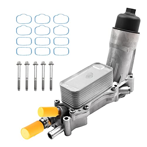 Aluminum Oil Filter Housing Engine Oil Cooler For 2011-2017 Dodge Charger Durango Challenger Journey Jeep Wrangler Cherokee Chrysler 200 300 Ram ProMaster 3.6L V6 for 926-876 926-959 68105583AF