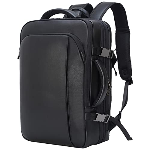 TIDING Reisen Rucksack Herren Leder Laptop 15,6...