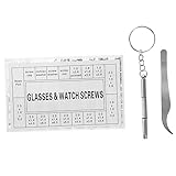 HOMSFOU Augenoptiker Reparaturset Präzisionsschraubendreher Für Brillen Und Sonnenbrillen Teile Schrauben Und Zubehör Für Brillenreparaturen Und Uhrenservice